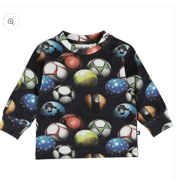 Molo Other - Molo Multicolor Soccer Ball Long Sleeve Shirt